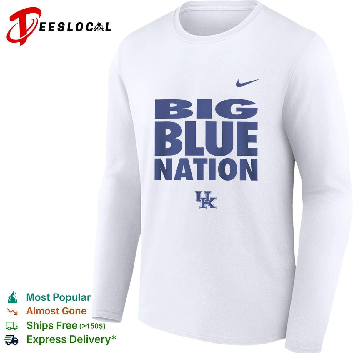 University of Kentucky Big Blue Nation logo shirt Unisex