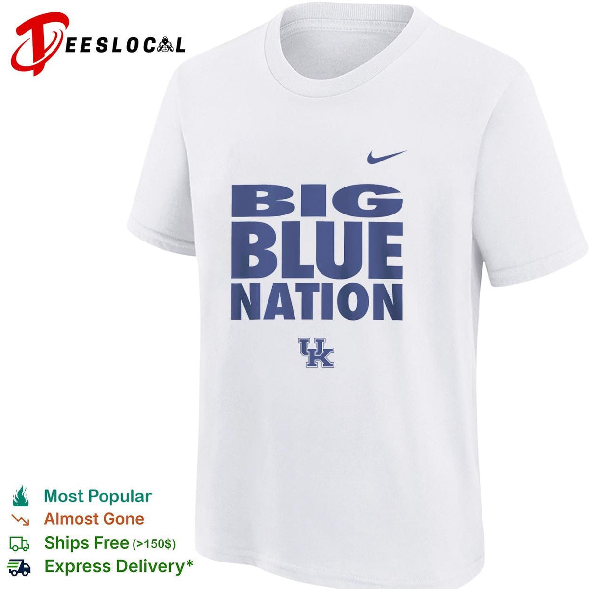 University of Kentucky Big Blue Nation logo shirt Unisex