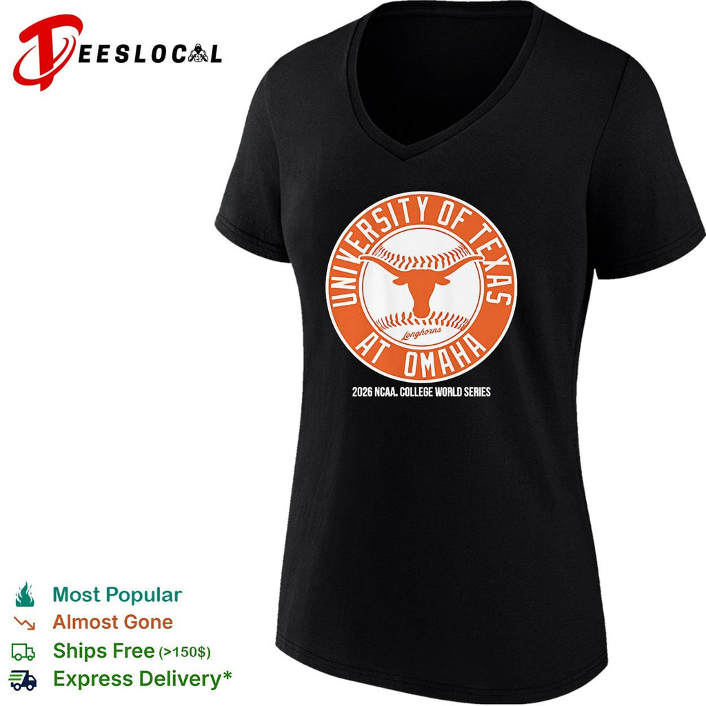 University of Texas Longhorns at Omaha 2026 NCAA College World Series baseball shirt Unisex