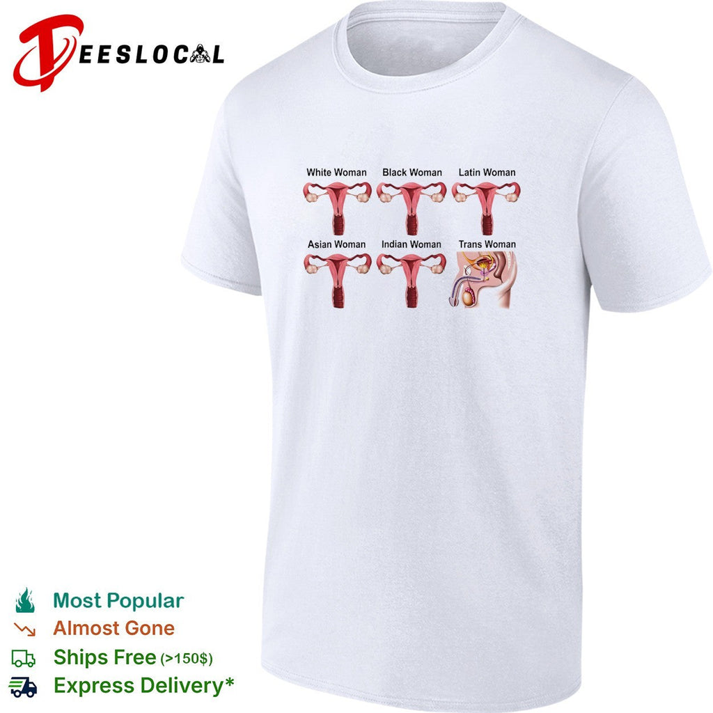 Uterus of white black Latin Asian Indian and Trans women funny shirt Unisex