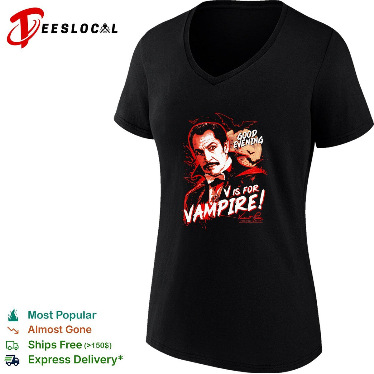 V is for Vampire” episode of F Troop Good Evening shirt Unisex