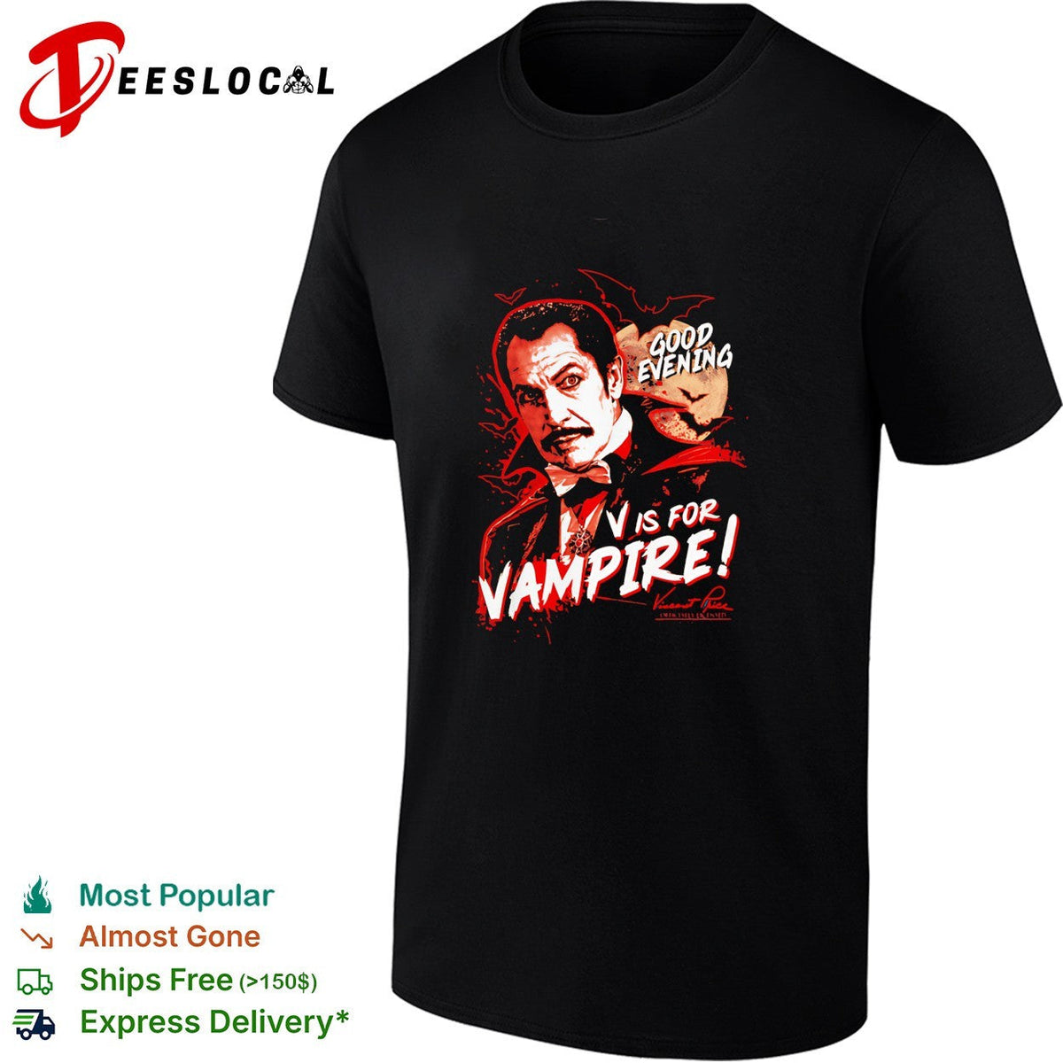 V is for Vampire” episode of F Troop Good Evening shirt Unisex