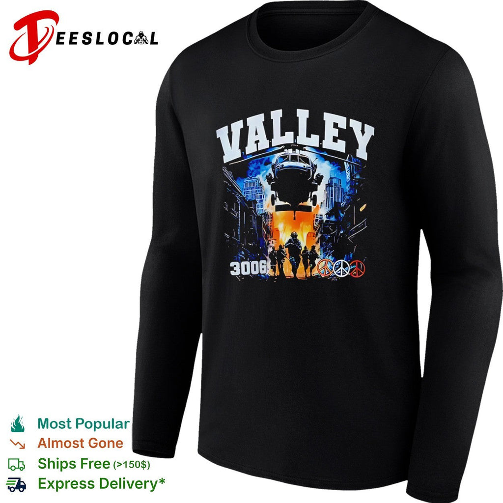 Valley 3006 peace logo shirt Unisex