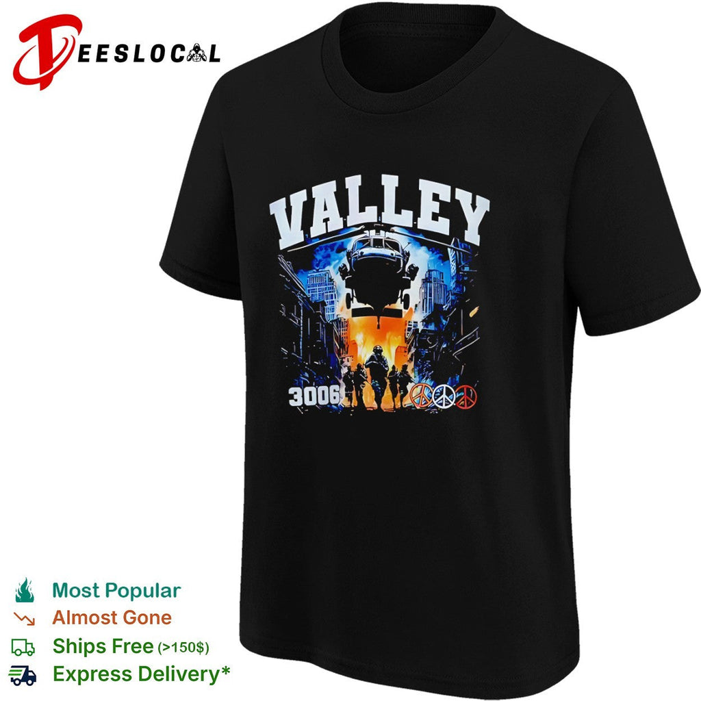 Valley 3006 peace logo shirt Unisex