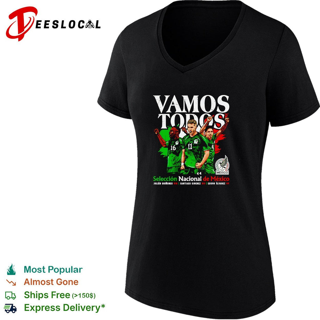 Vamos todos Mexico Seleccion Nacional soccer trio players shirt Unisex