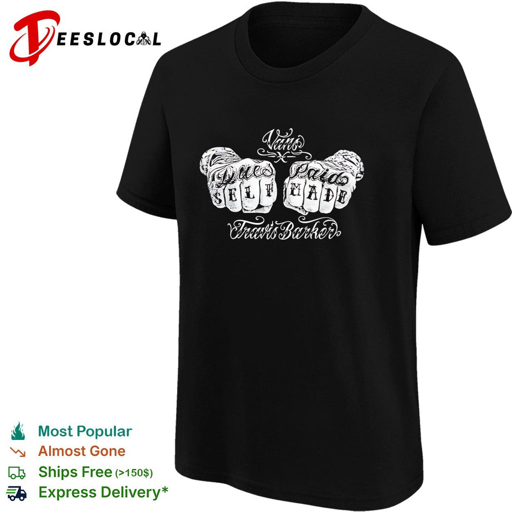 Vans x Travis Baker Blink 182 Tattoo Hands shirt Unisex