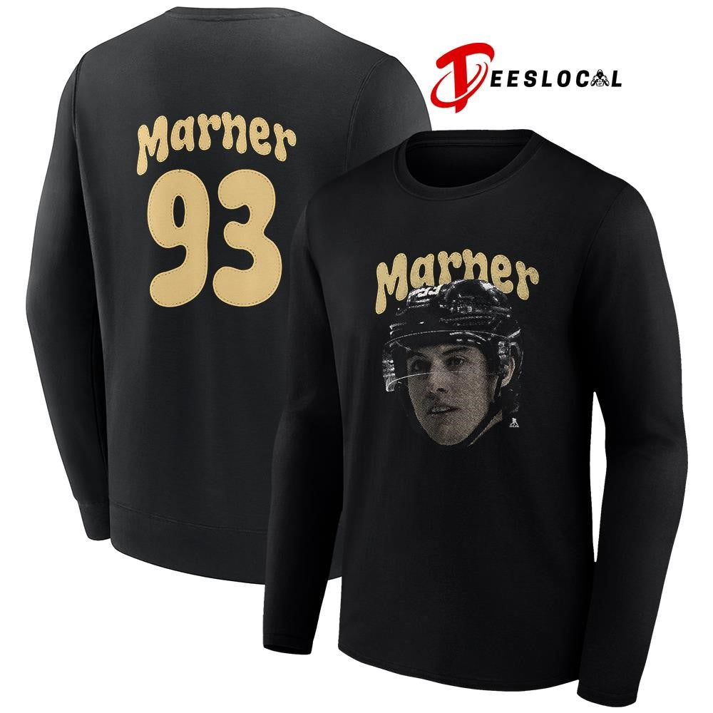 Vegas Golden Knights Mitch Marner portrait name and number shirt Unisex
