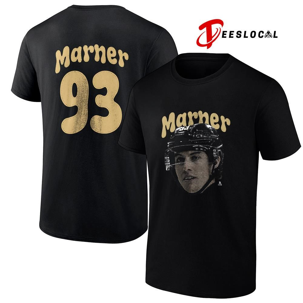 Vegas Golden Knights Mitch Marner portrait name and number shirt Unisex