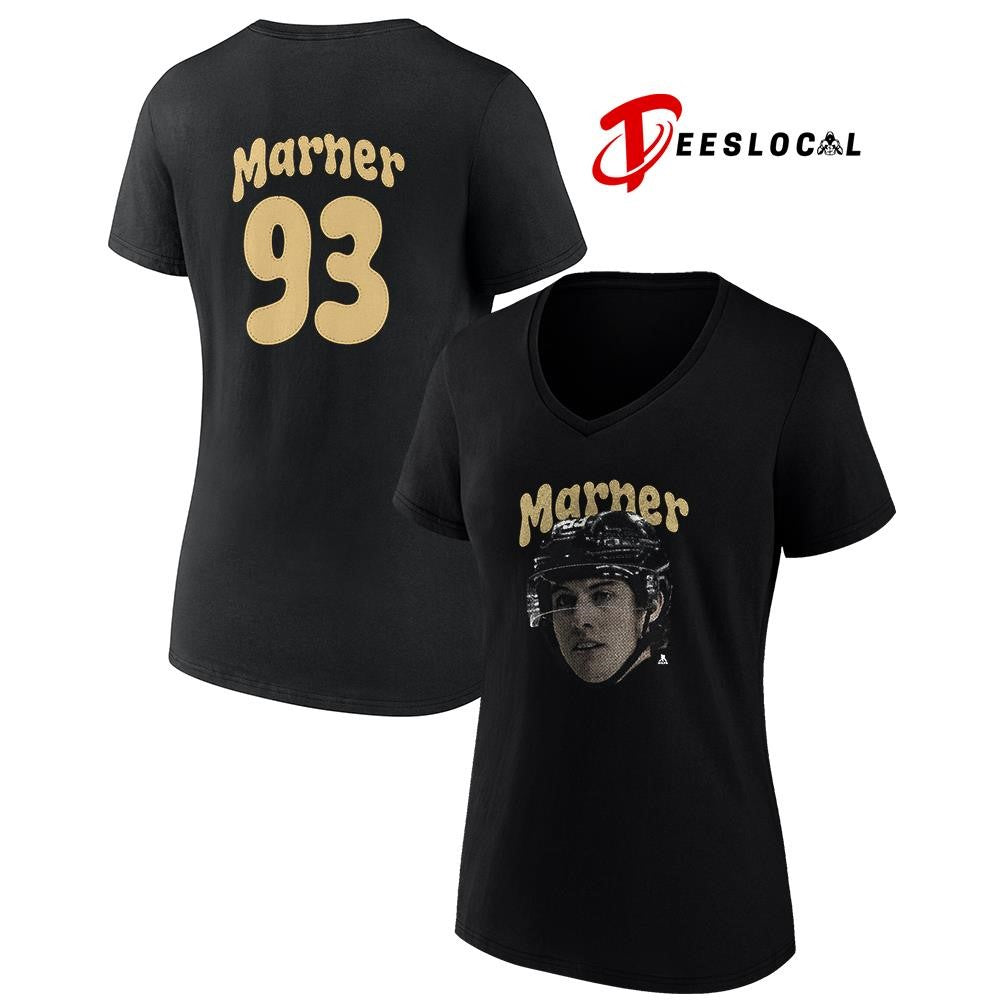 Vegas Golden Knights Mitch Marner portrait name and number shirt Unisex