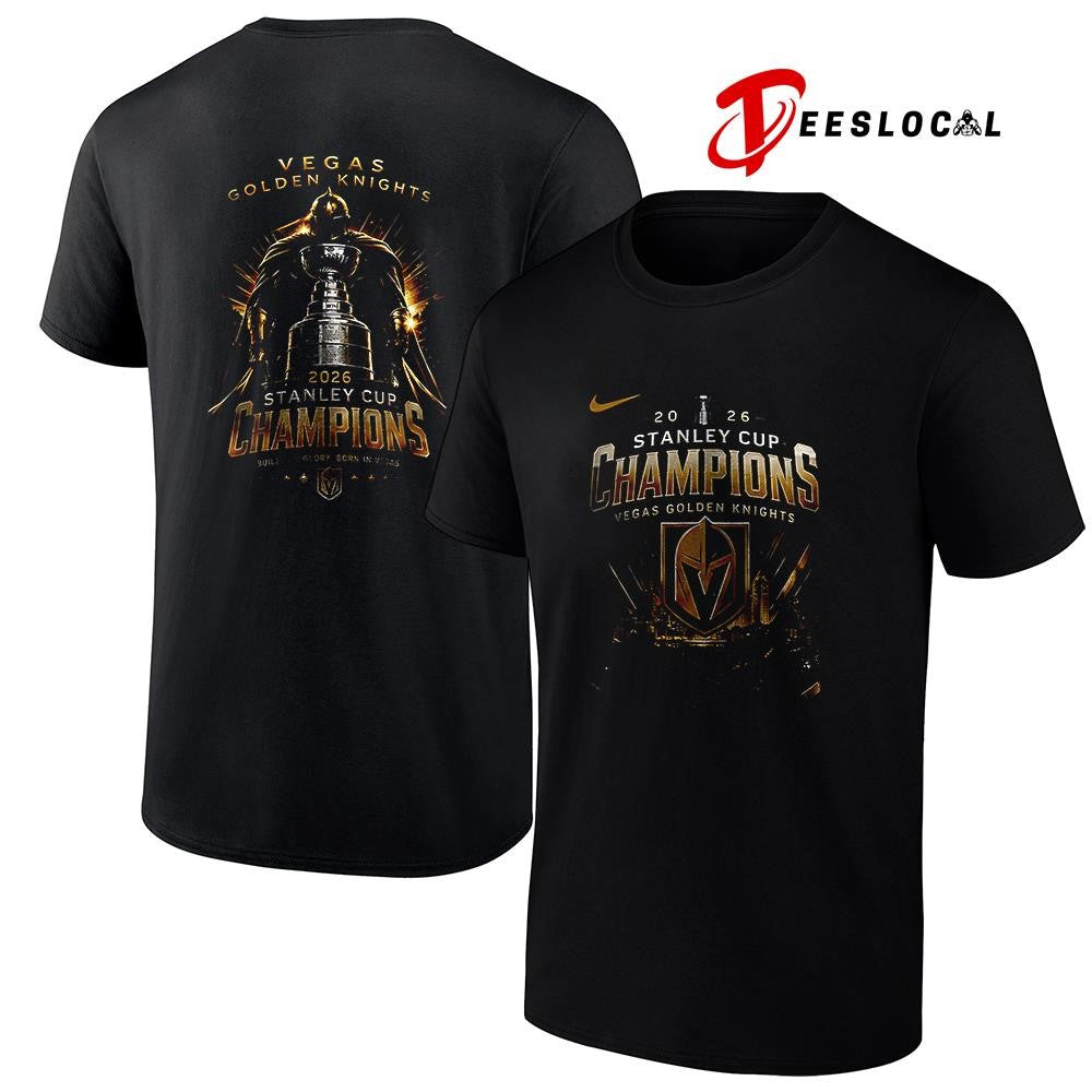 Vegas Golden Knights Stanley Cup champions trophy graphic shirt Unisex