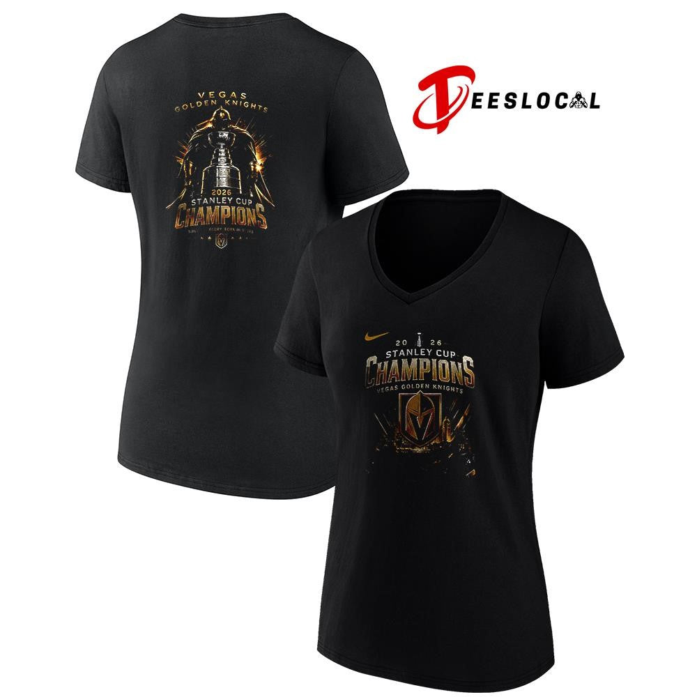 Vegas Golden Knights Stanley Cup champions trophy graphic shirt Unisex
