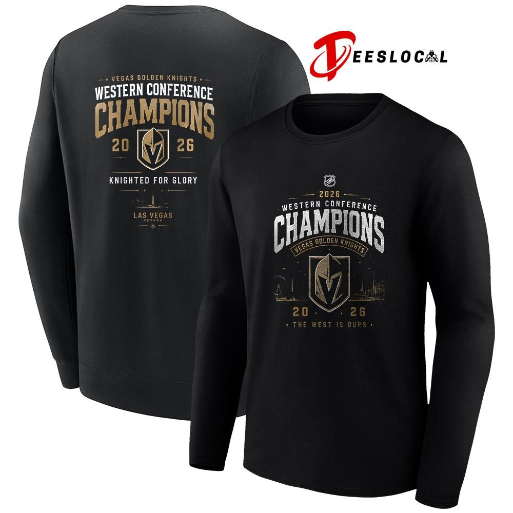 Vegas Golden Knights Western Conference champions Knighted for glory shirt Unisex