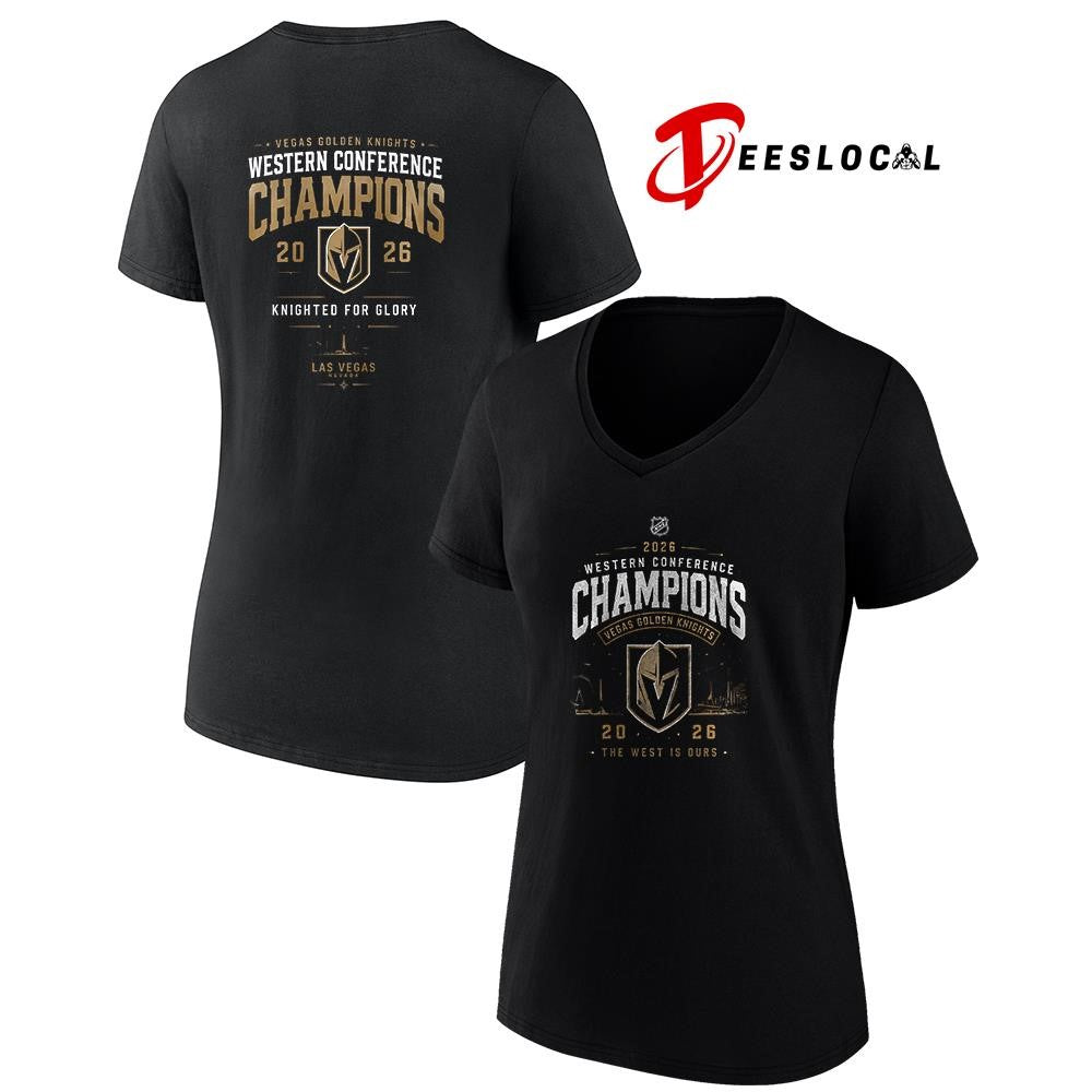 Vegas Golden Knights Western Conference champions Knighted for glory shirt Unisex