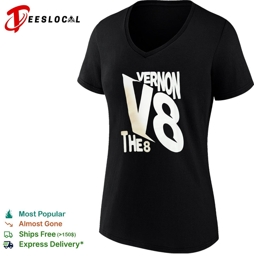 Vernon V8 the 8 Minnesota Timberwolves NBA Basketball Fan Parody Graphic shirt Unisex