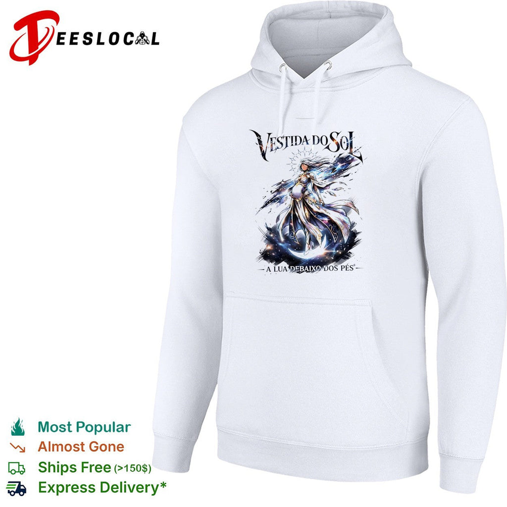 Vestida do sol a lua debaixo dos pes graphic shirt Unisex