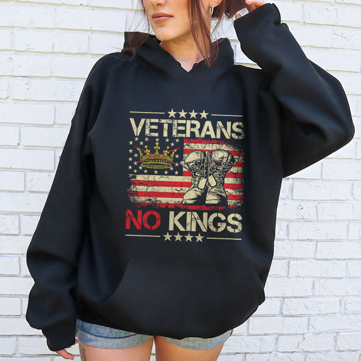 Veterans No Kings Military Protest T Shirt Unisex