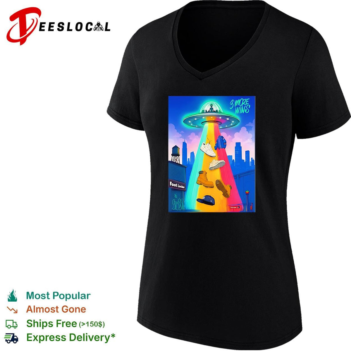 Victor Wembanyama 3 More Wins UFO Abduction shirt Unisex