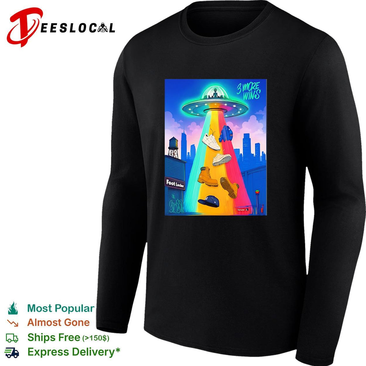 Victor Wembanyama 3 More Wins UFO Abduction shirt Unisex