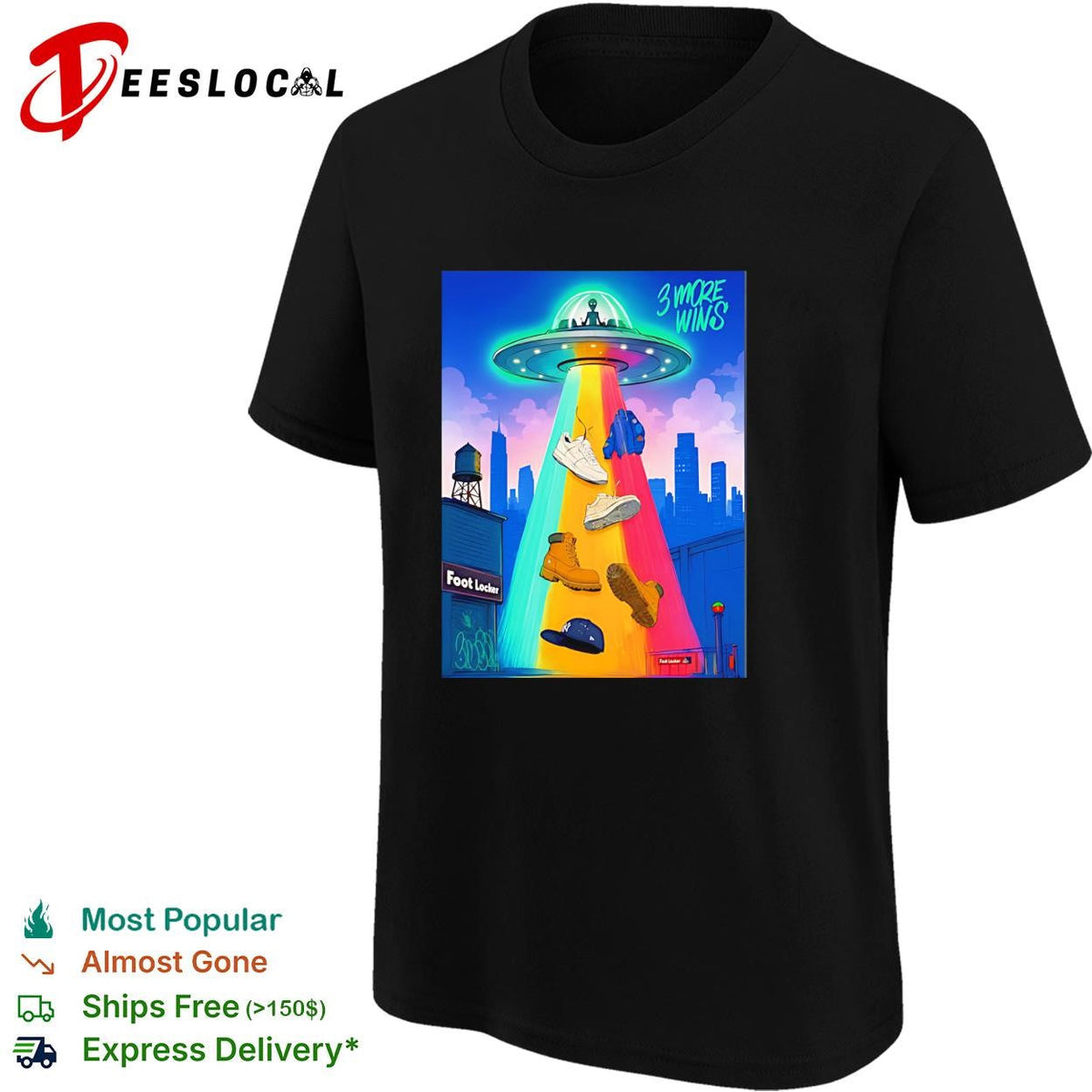 Victor Wembanyama 3 More Wins UFO Abduction shirt Unisex