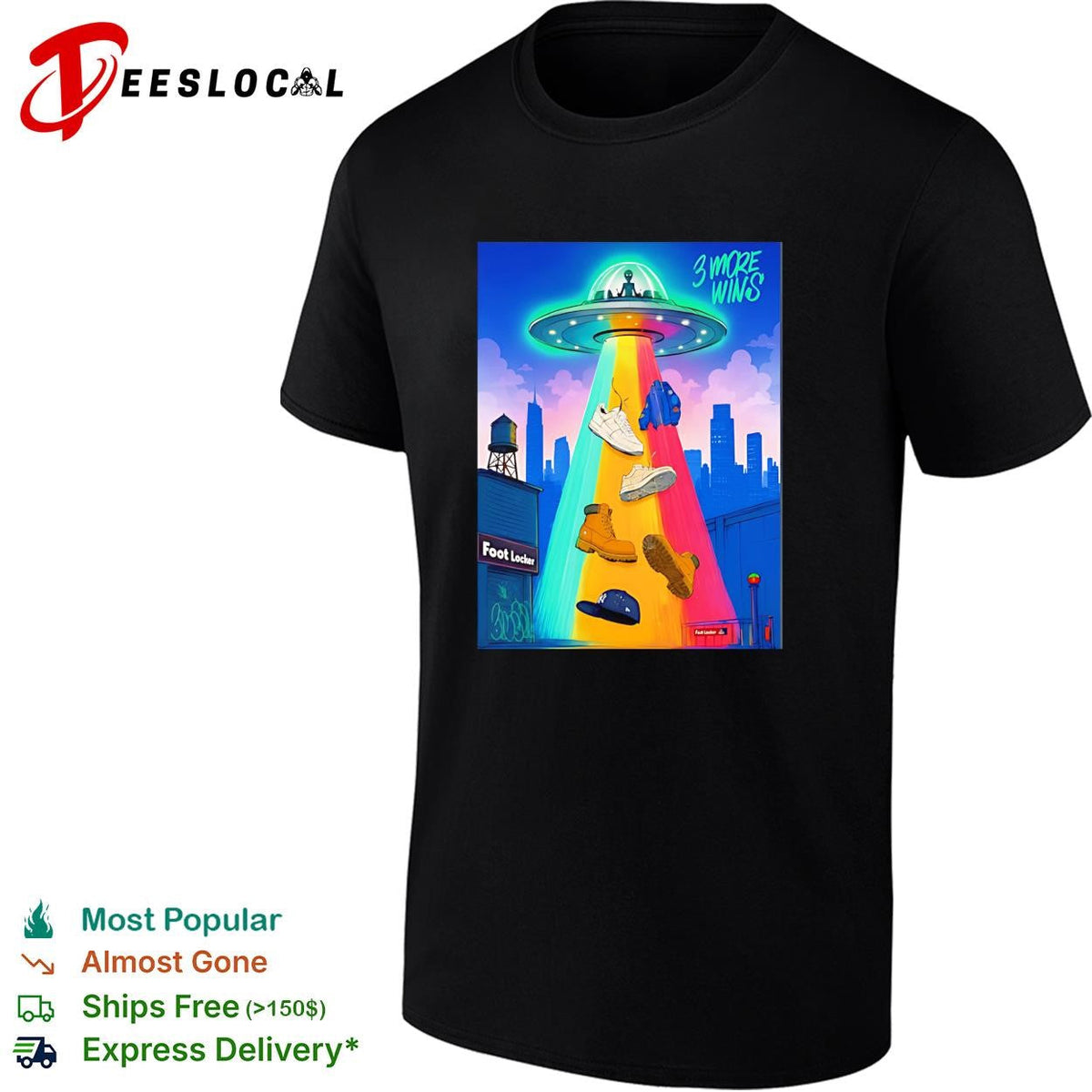 Victor Wembanyama 3 More Wins UFO Abduction shirt Unisex