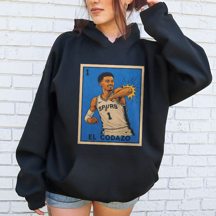 Victor Wembanyama Elbowing El Codazo San Antonio Spurs NBA 2026 Shirt Unisex