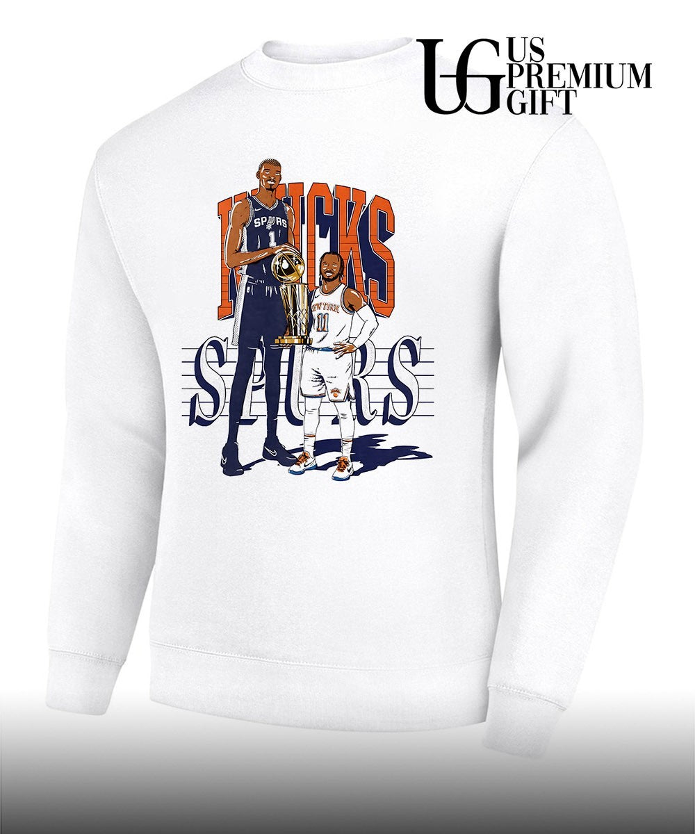 Victor Wembanyama Jalen Brunson NBA Finals Knicks Spurs NBA 2026 shirt Unisex