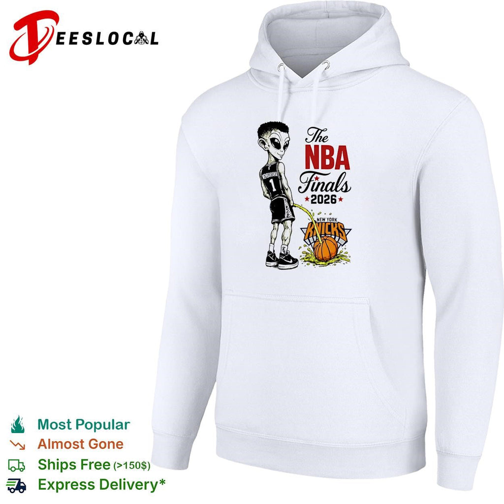 Victor Wembanyama Peeing On Alien Cartoon Anti Knicks Finals 2026 shirt Unisex