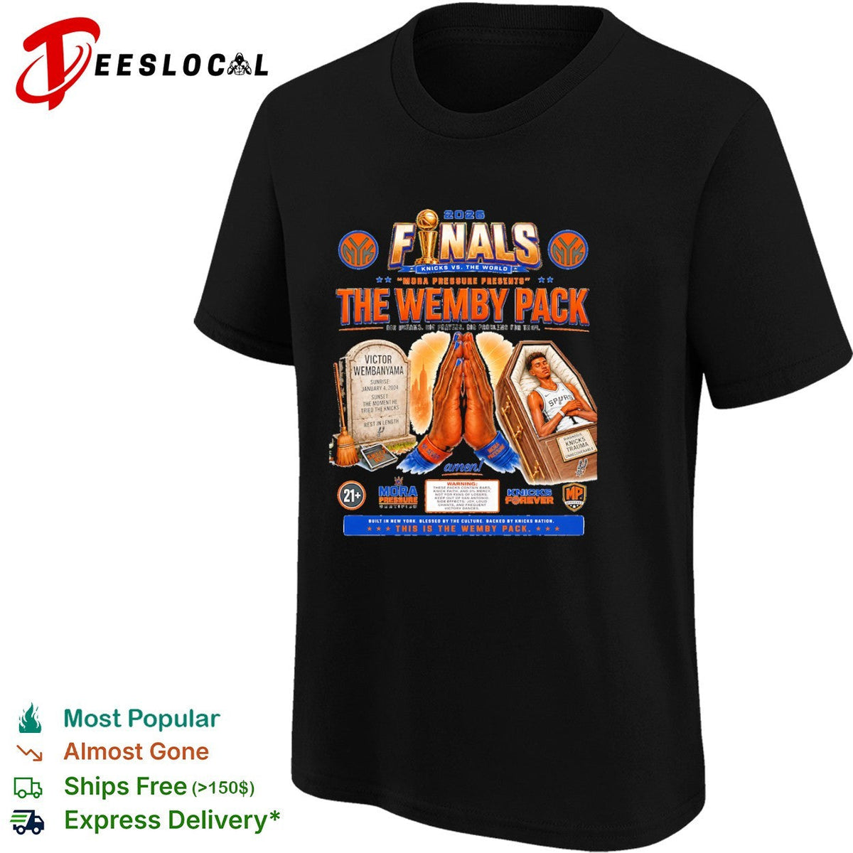 Victor Wembanyama San Antonio Spurs 2026 Finals The Wemby Pack Knicks vs the world shirt Unisex