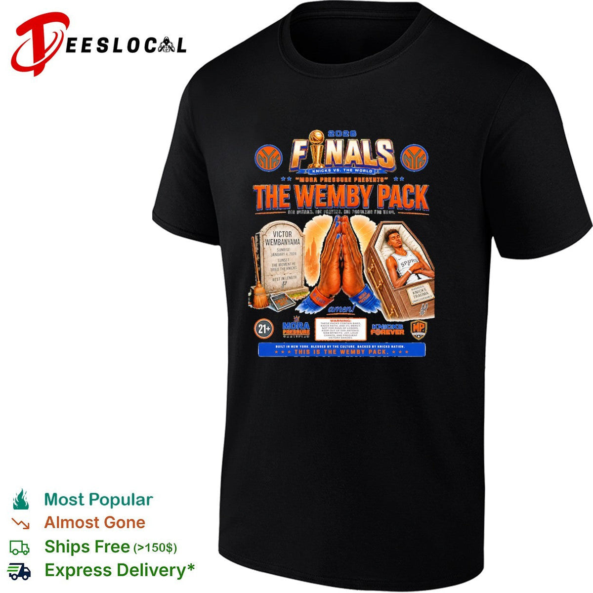 Victor Wembanyama San Antonio Spurs 2026 Finals The Wemby Pack Knicks vs the world shirt Unisex