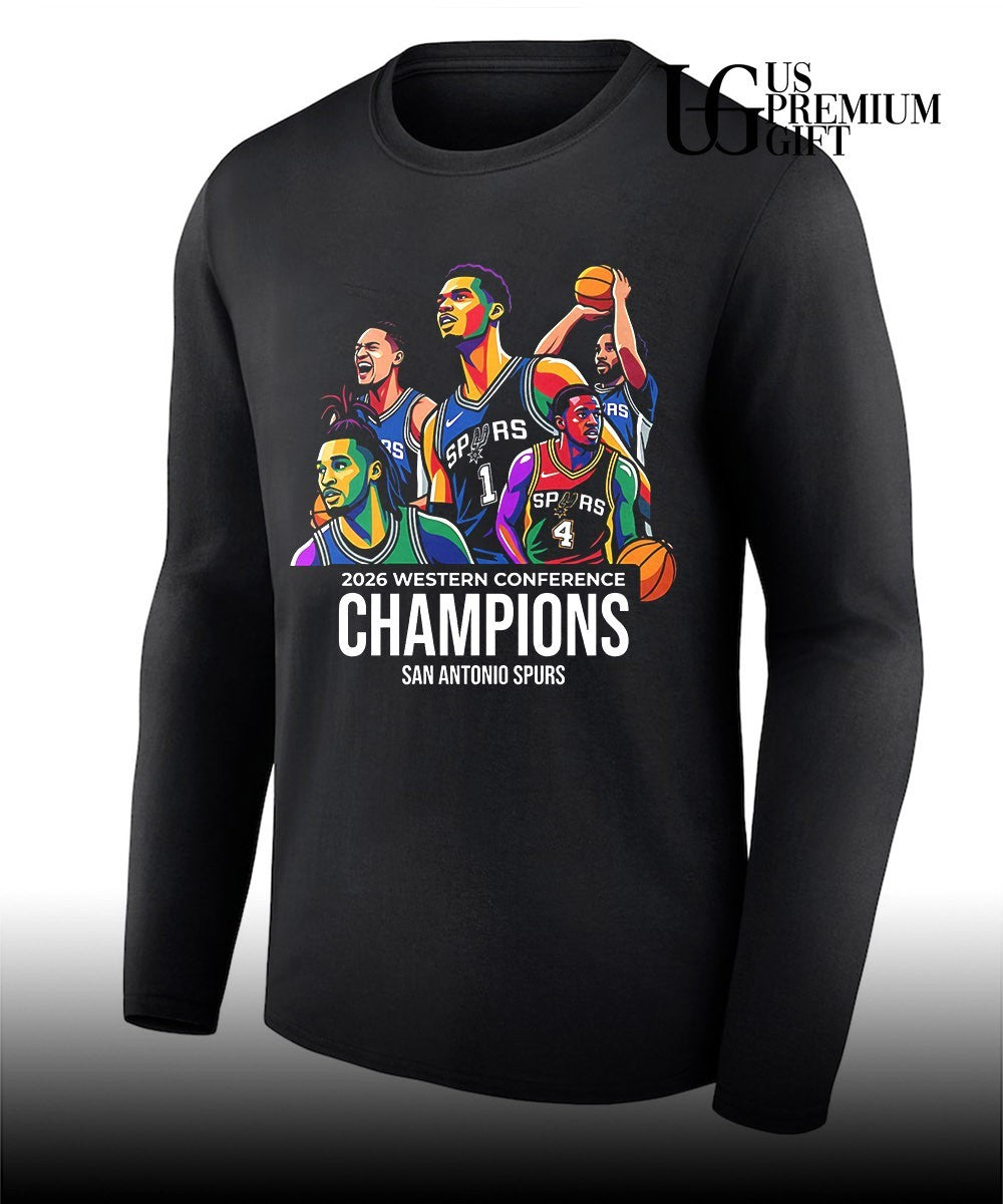 Victor Wembanyama San Antonio Spurs 2026 Western Conference Champions shirt Unisex