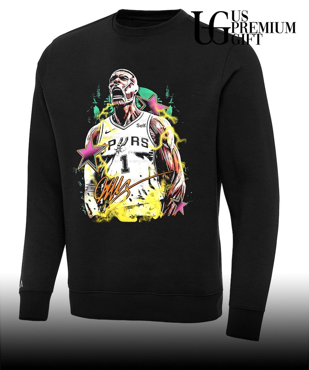 Victor Wembanyama San Antonio Spurs Attack on Titan Colossal Titan Spurs 1 Self shirt Unisex