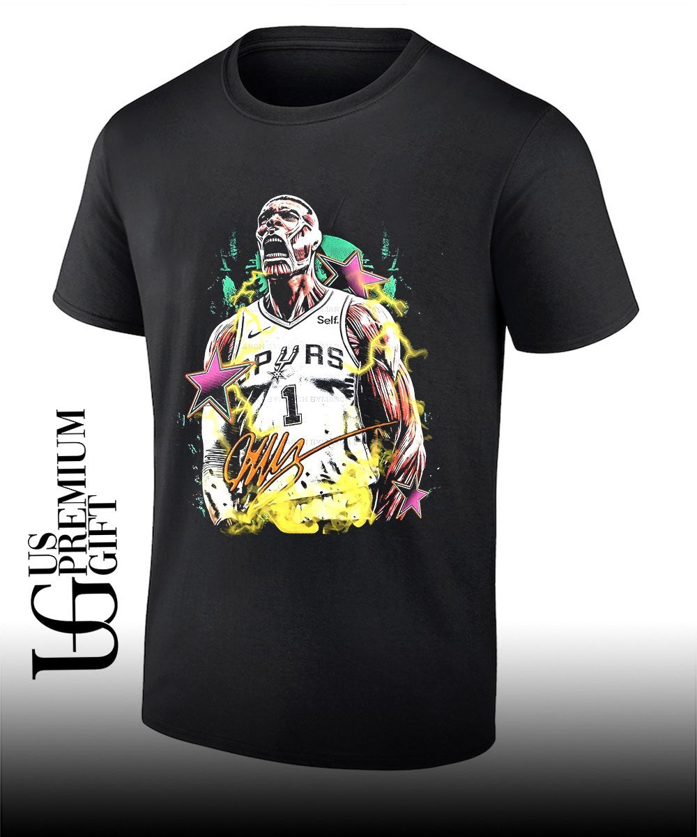 Victor Wembanyama San Antonio Spurs Attack on Titan Colossal Titan Spurs 1 Self shirt Unisex