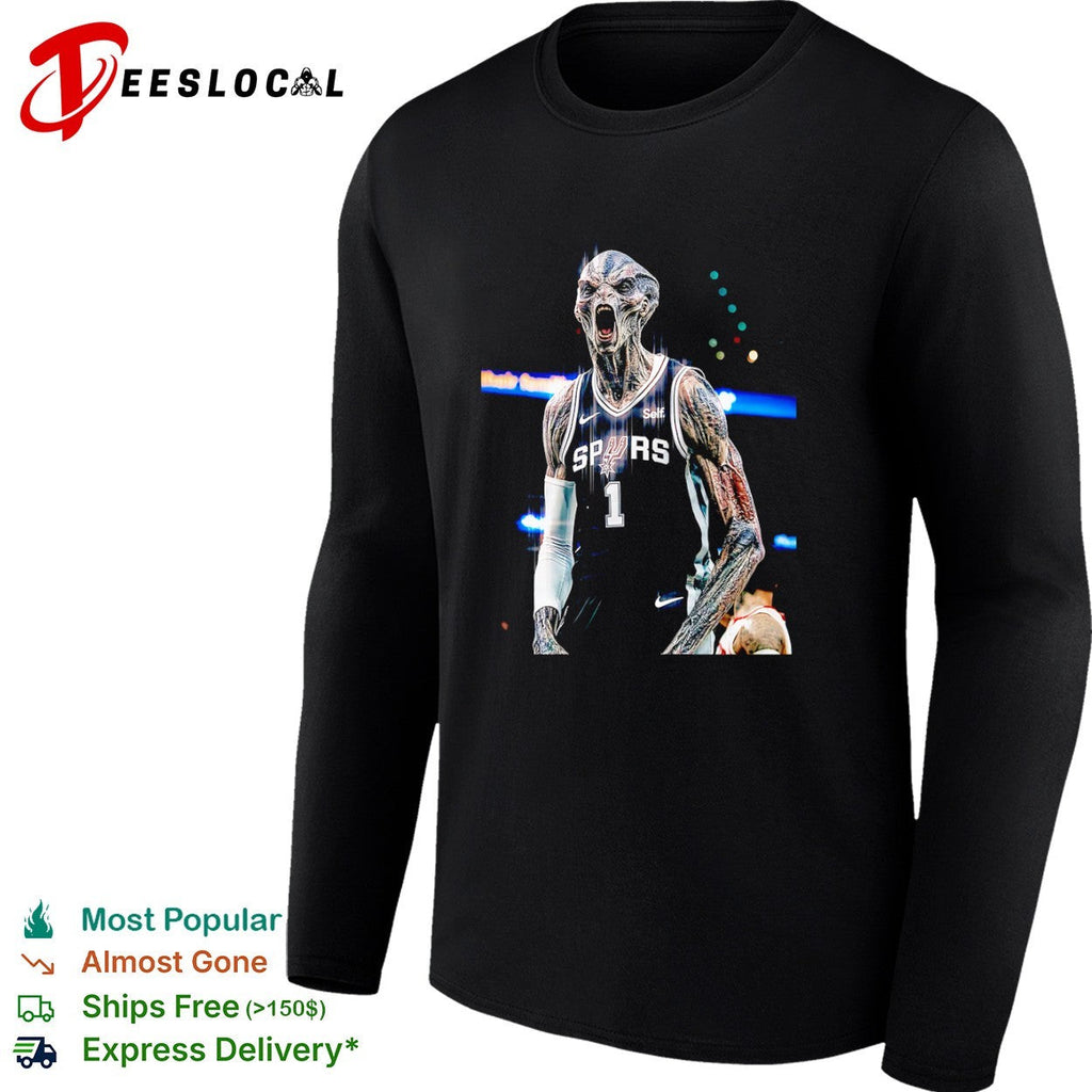 Victor Wembanyama San Antonio Spurs NBA Alien Parody shirt Unisex