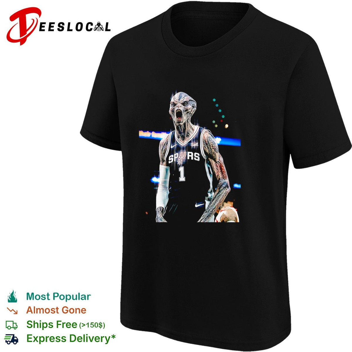 Victor Wembanyama San Antonio Spurs NBA Alien Parody shirt Unisex