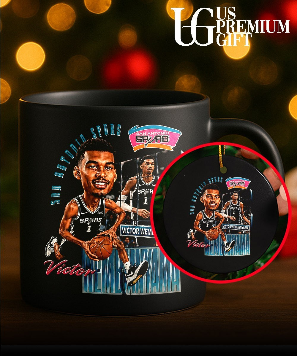 Victor Wembanyama San Antonio Spurs NBA Basketball player caricature shirt Unisex