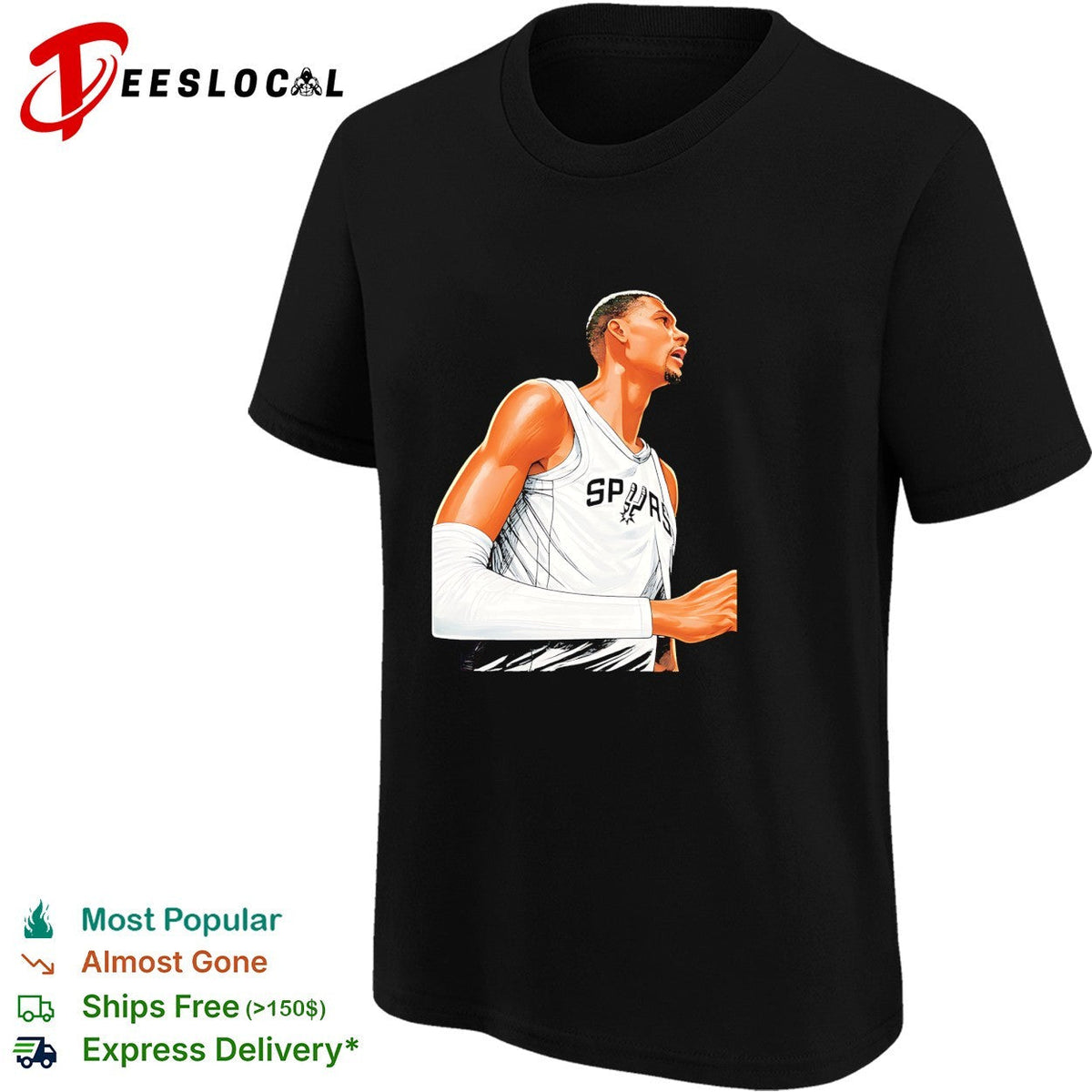 Victor Wembanyama San Antonio Spurs NBA Finals 2026 side view shirt Unisex