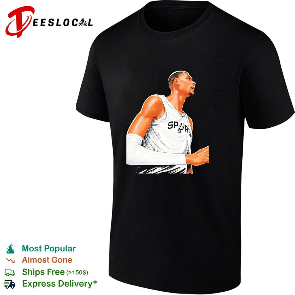 Victor Wembanyama San Antonio Spurs NBA Finals 2026 side view shirt Unisex