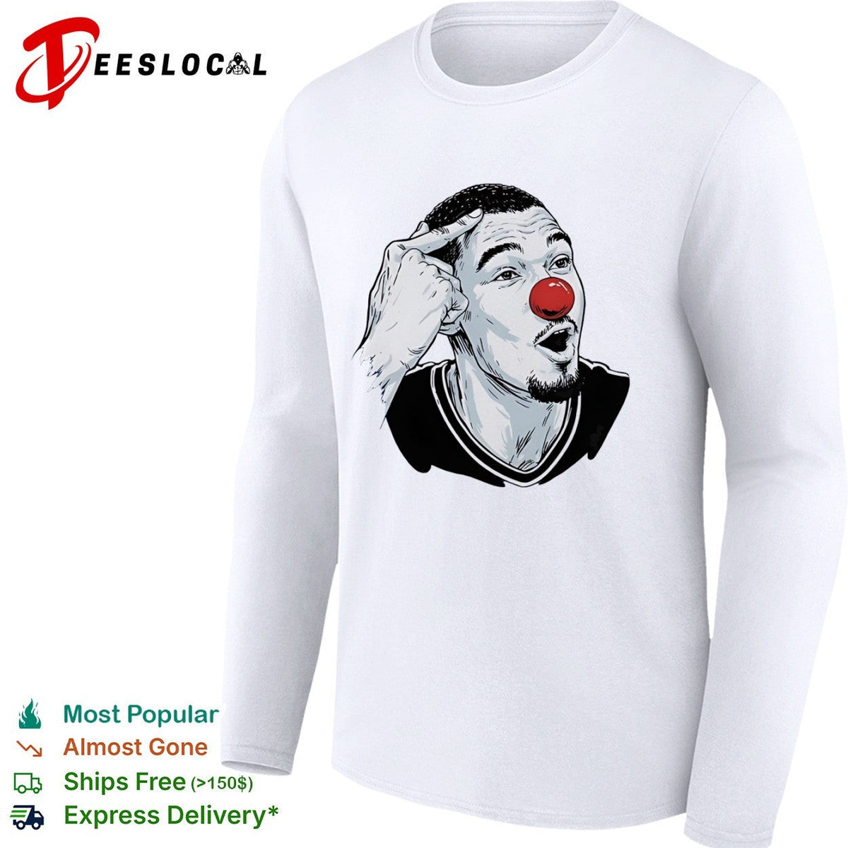 Victor Wembanyama San Antonio Spurs NBA Meme Clown shirt Unisex