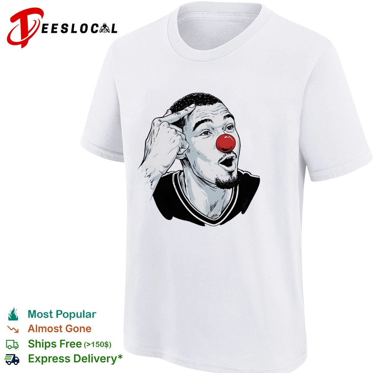Victor Wembanyama San Antonio Spurs NBA Meme Clown shirt Unisex