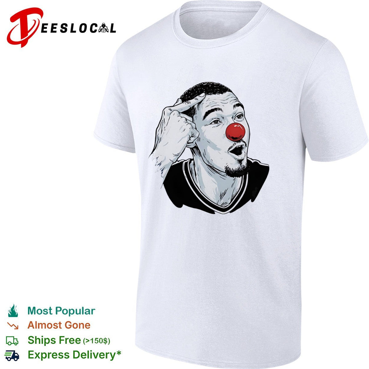 Victor Wembanyama San Antonio Spurs NBA Meme Clown shirt Unisex