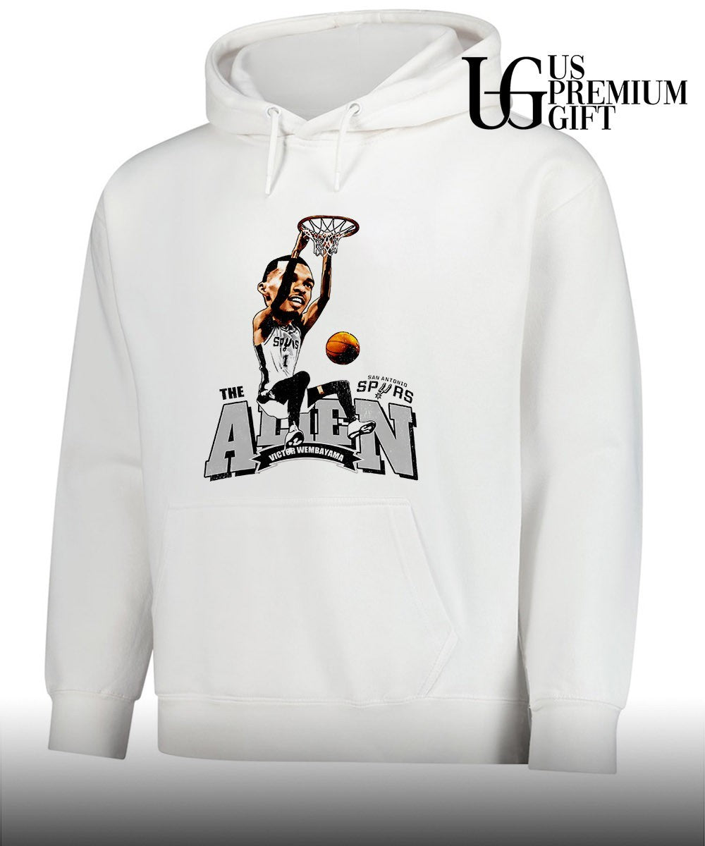 Victor Wembanyama San Antonio Spurs NBA The Alien caricature shirt Unisex