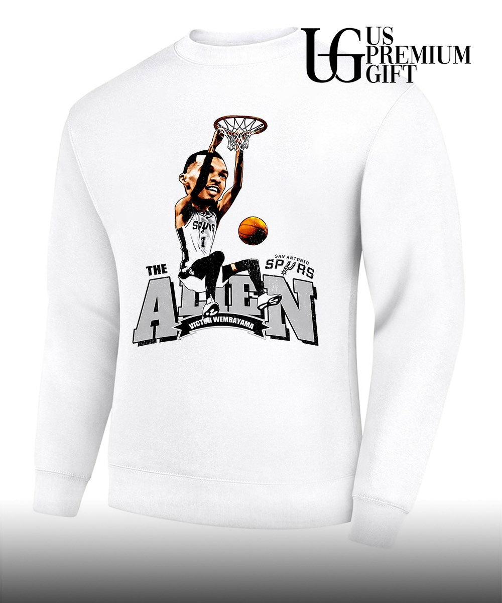 Victor Wembanyama San Antonio Spurs NBA The Alien caricature shirt Unisex