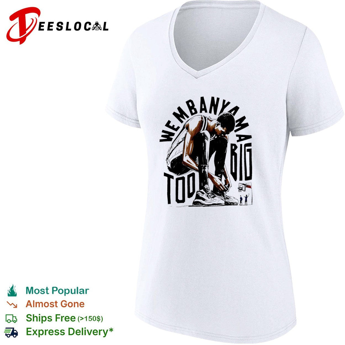 Victor Wembanyama San Antonio Spurs NBA Wembanyama too big shirt Unisex