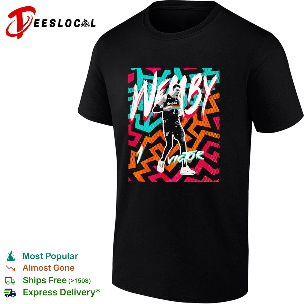 Victor Wembanyama San Antonio Spurs NBA basketball player shirt Unisex