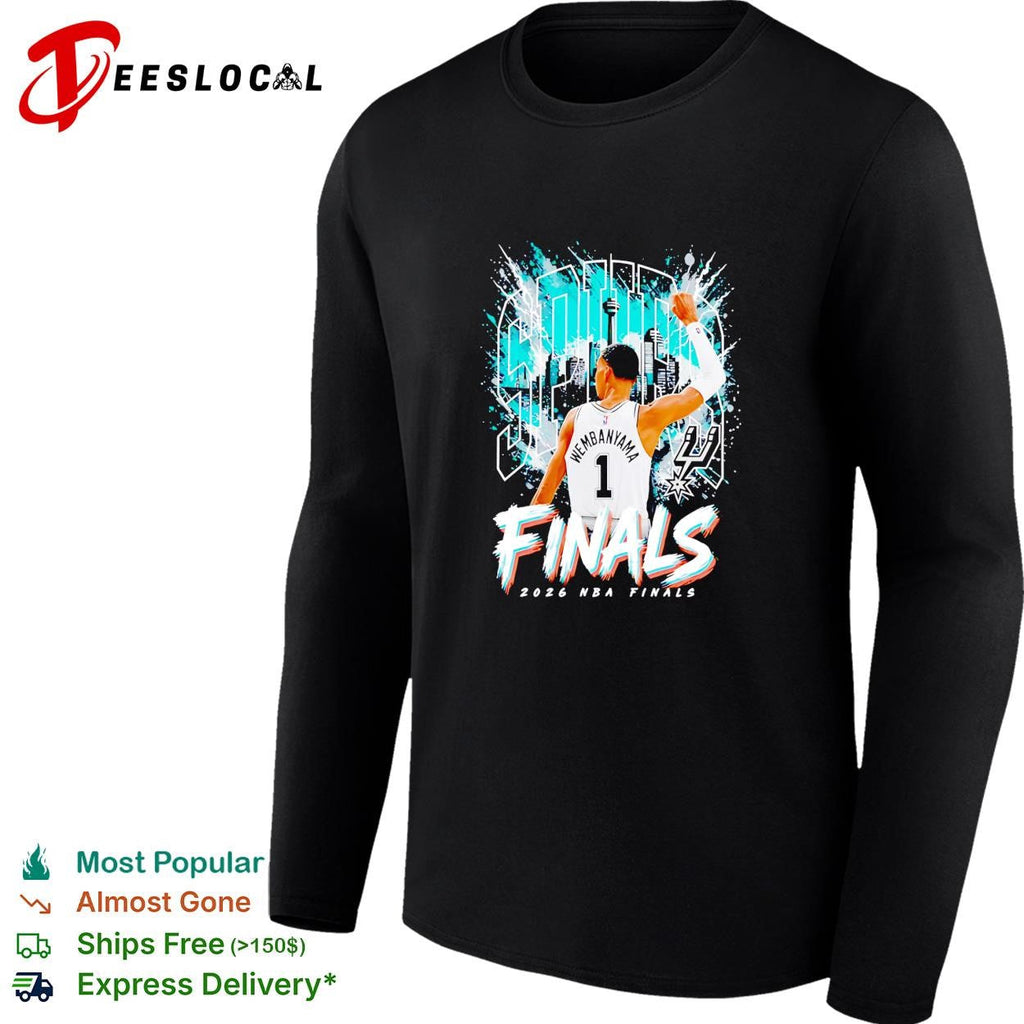 Victor Wembanyama San Antonio Spurs Outerstuff Youth 2026 Finals City shirt Unisex