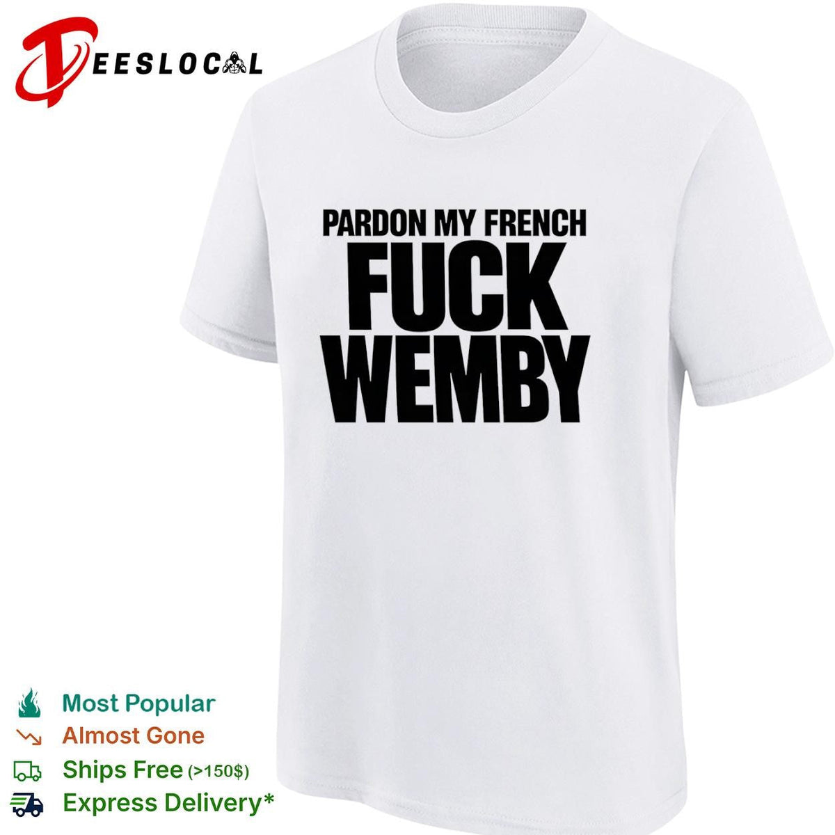 Victor Wembanyama San Antonio Spurs pardon my French basketball slogan typography shirt Unisex