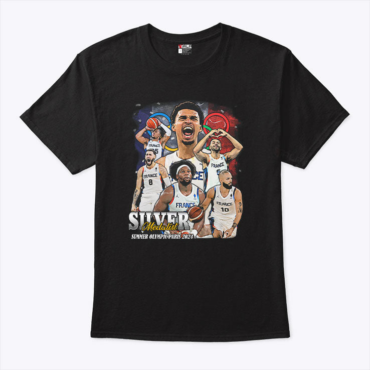 Victor Wembanyama Silver Medalist T Shirt Unisex