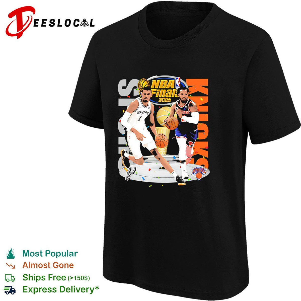 Victor Wembanyama Spurs vs Jalen Brunson Knicks NBA Finals 2026 shirt Unisex