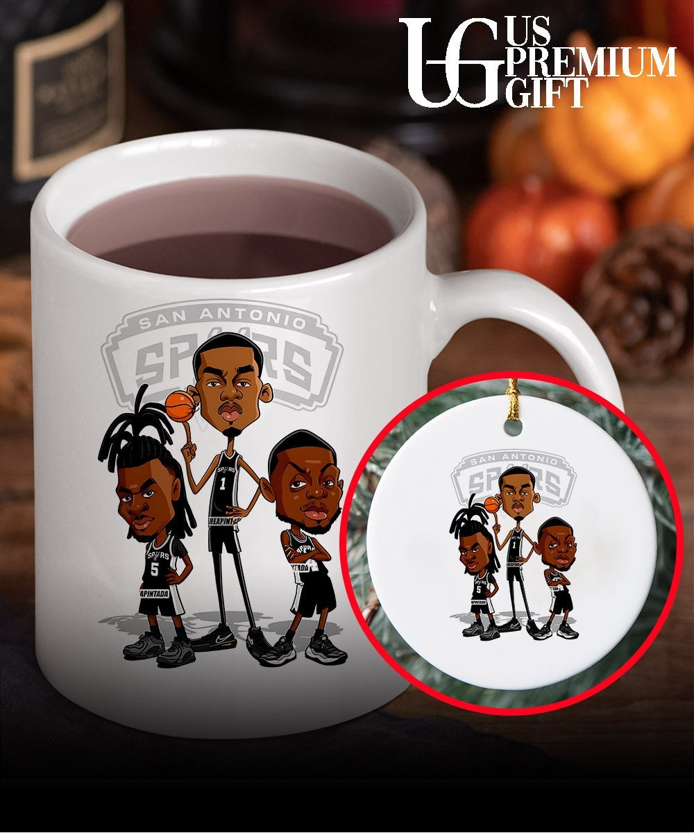 Victor Wembanyama Stephon Castle and De’Aaron Fox San Antonio Spurs NBA caricature shirt Unisex