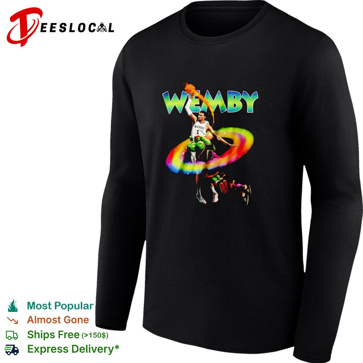Victor Wembanyama Wemby space alien armor cosmic fantasy art shirt Unisex